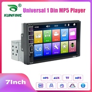 KUNFINE Universal 1 din Car Radio 7 HD Touch Screen Auto audio Car Stereo MP5 Car Multimedia Player Car Radio With Bluetooth FM