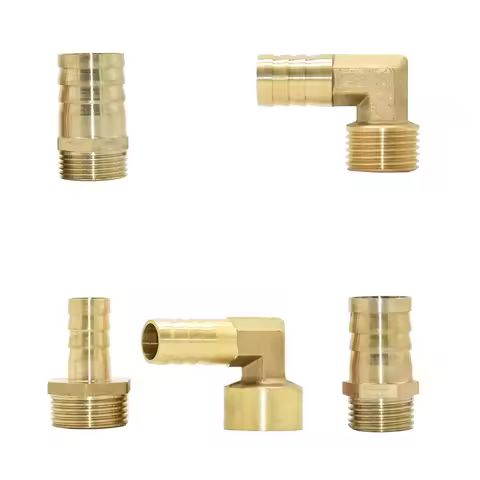 Brass 1/2 3/4 inch Male Thread To 14/16/19/25mm Barb Connector Copper Hose Coupler Fittings Water Pi