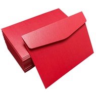 红色信封Red Envelopes Custom Logo A4 Wedding Invitation Envelopes Red Card Glossy Envelopes for Graduati