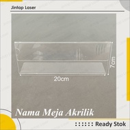 Acrylic Table Name - Name Desk 20x7 cm