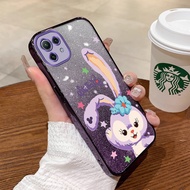 Casing XIAOMI 11 lite xiaomi 11t xiaomi 11t pro Cartoon cute Phone Case Silicone TPU Sparkling Plating Soft Shell Cover shockproof CASE