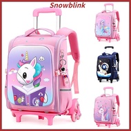 🌸Free Shipping🌸Kids Rolling Backpacks Kids Wheeled School Bag with 6Wheels 15 inches trolley bag primary school bag