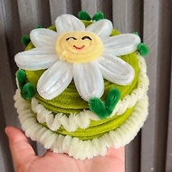 DAISY CAKE SUPRISE GIFT FUZZY WIRE KAWAT BULU BY FUZZYMOCHII