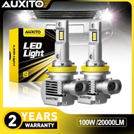 AUXITO Q16 2Pcs 100W 20000LM Super Bright Upgraded H4 H11 Led Car Headlight 9005 9012 Auto Car Headl