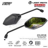 side mirror for honda click 125i ➳LEGITMOTO HONDA CLICK 125i / 150i ADJUSTABLE BLACK SIDE MIRROR LON