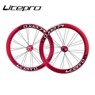 Litepro AERO 11 Speed Wheelset S42 Folding Bike 20 Inch 406 451 V Disc Brake 4 Sealed Bearing Bicycl