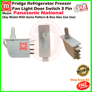 Panasonic National Fridge Refrigerator Freezer Fan Light Door Switch 3 Pin LTK-1
