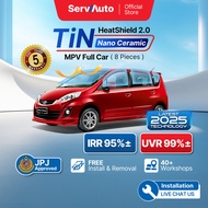 ServAuto HeatShield MPV Nano Ceramic Tinted Films (8 Pcs) [Free Installation]