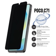 POCO C71 TEMPERED GLASS SPY ANTI-SCRATCH SPY GLASS ANTI-TIP PRIVACY