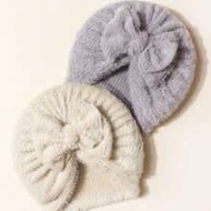 2 ชิ้น หมวกเด็กอ่อนสำหรับเด็กแรกเกิด 0-3 ปี หมวกผูกโบว์ หมวกขนนุ่ม หมวกเด็กผู้หญิงชุดเสื้อผ้าฤดูใบไม