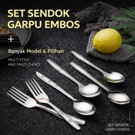 THICK STAINLESS SPOON AND FORK SPOON/ DINNER FORK/ STAINLESS SPOON/ STAINLESS FORK/