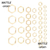 WATTLE 40 PCS Lock Nut Assortment, G1/8 G1/4 G3/8 G1/2 G3/4 G1 Thin Hex Lock Nuts, Assorted Hex Pipe