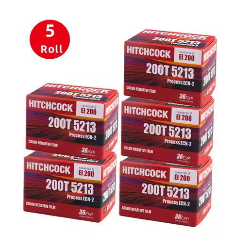 1/5 Rolls HITCHCOCK 5213（200T) ISO Color Negative 135 Film 36 Sheets ECN-2 135 Film Vision3 36EXP Fo