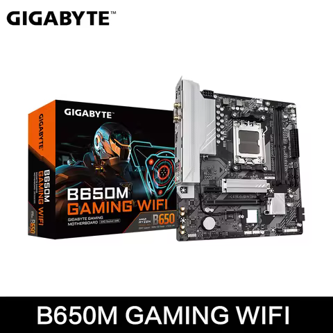GIGABYTE New B650M GAMING WIFI AMD B650 DDR5 96GB DDR5 7200(OC) MHz M.2 Wi-Fi RTL8821CE Socket AM5 M