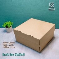 Cake Box 21x21x11 Cake Box/ Cake Box/ Thick Corrugated Sponge Cake Box/
