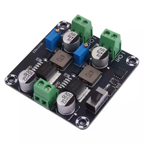 DC-DC Adjustable Step-Down Module 5V-30V to 1.25V-30V 5A Dual-Channel Step-Down Converter Board