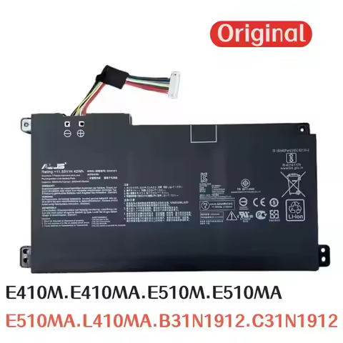 100%Original 3640mAh for ASUS E410M E410MA E510M E510MA E510MA L410MA B31N1912 C31N1912 Laptop Batte