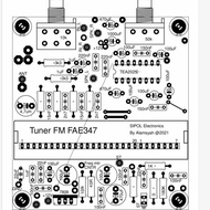 PRODUK ANDALAN PCB TUNER BLOCK FM MITSUMI FAE347 FAE 347 &amp; AMPLIFIER