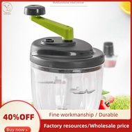 Hand Chopper, Manual Food Chopper, Hand Crank Onion Spinner, Food Chopper with Container, Rotary Oni
