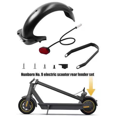 E-Scooter Rear Fender Mudguard Taillight Bracket Kit For Ninebot Max G30 Electric Scooter Brake Ligh