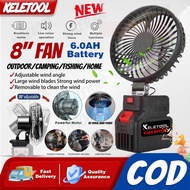 8 Inch Cordless fan makita Portable Camping Fan Kipas Bateri Tahan Lama High Power Mini Fan kipas ba