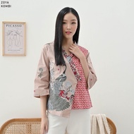 Zoya Atasan Batik Lengan Panjang Wanita Model Kimono Blouse Batik