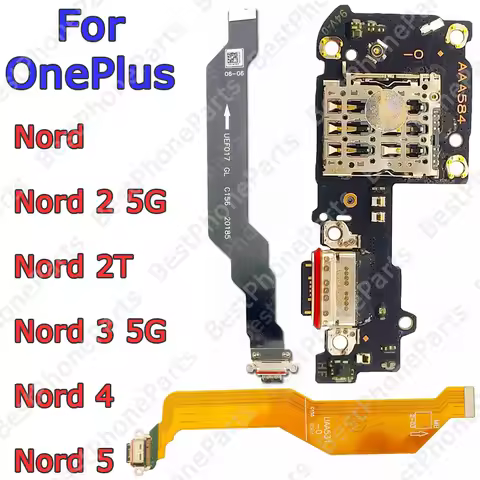 PCB Base Charger Connector USB Charging Dock Port Flex Cables Circuit Board For OnePlus Nord Nord2 N