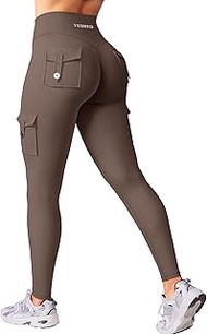 Women's Sports Leggings with Pockets Invisible Scrunch Butt Gym Leggings High Waist Boom Booty Seaml