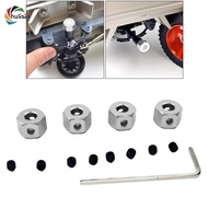 chulisia 4PCS Aluminium Alloy 5mm to 12mm Wheel  Adapter with Wrench Screw   1:16 RC Crawler Off
