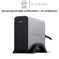 Bộ sạc GaN Satechi PD 165W 4 cổng USB-C – ST-UC165GM Chuẩn Sạc EU Công Suất Mạnh An Toàn