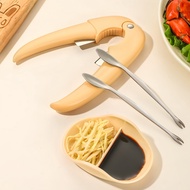 Crab Eating Tool Set 304 Stainless Steel Crab Fork Crab Spoon Small Dish Four Piece Set Portable Shr