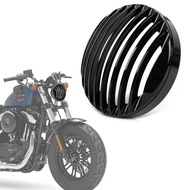Motorcycle Front Headlight Grill Cover Mesh Guard 5.75" For Harley Sportster Roadster XL1200R XL883 