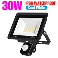 สปอตไลท์ LED สะท้อนแสงไฟถนน Led ฟลัดไลท์ไฟ ABJKO 220V กับเซ็นเซอร์ตรวจจับการเคลื่อนไหว PIR โคมไฟผนัง