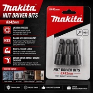 MATA Short Rofing Drill Bit 8x42 |Rofing 8x42 Bolt Socket Bit |Magnetic Nut | MAKITA 8x42 Magnetic H