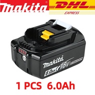 100% original Makita 18V 6.0Ah Rechargeable Battery ,For Makita BL1830 BL1830B BL1840 BL1840B BL1850