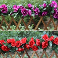 Artificial Rose Garland Flower Garland Silk Flowers Hanging Artificial Flowers