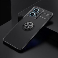 全城熱賣 - 適用於小米 紅米 Note 12 4G 國外版 金屬指環支架TPU手機殼（黑色）