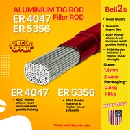 ER 4047, ER 5356 Aluminum TIG welding filler rod 1 meter length 200g / 1kg