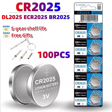 FastDelivery 3V CR2025 Lithium Button Battery DL2025 BR2025 5003LC LM2025 Coin Cell Watch Batteries 