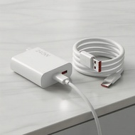 240W Ultra-Fast Charge USB Charger + 6A USB-C Cable for Smartphones