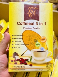 4M organic 3 in 1 coffee အဆီကျကော်ဖိ ၁၀ ထုပ်ပါ ၁ ဘူး