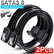 SATA 3.0 SSD Data Cable - 8-Core Copper Core Cord -6Gbps Quick Transmission Wire - Rust-Resistant Co