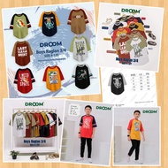 Boys' 3-Sleeved T-Shirt/4 Size 4-12 By Droom