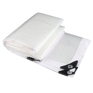 Thicken Transparent PE Tarpaulin Garden Plant Shed Rainproof Cloth Keep Warm Grid Waterproof Cover G
