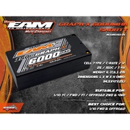 TEAM EAM 6000MAH 150C SHORTY 2S LIPO 7.4v