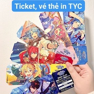 Tickets, tickets printed on demand
