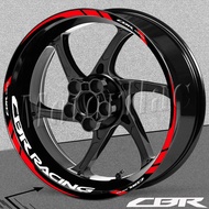 HotsaleFor Honda CBR 400 600RR 650R 1000RR 250R 500r CB650F Motorcycle Wheel Rim Sticker Decal Refle