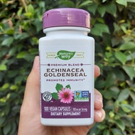 เอ็กไคนาเซีย+รากโกลเด้นซีล Echinacea Goldenseal 900 mg 100 Vegan Capsules (Nature's Way®)