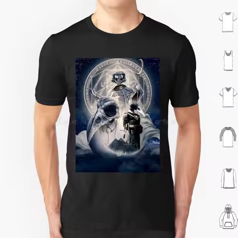 Moon Knight Khonshu T Shirt Big Size 100% Cotton Khonshu Moon Knight Moonknight Marc Spector Moon Kn