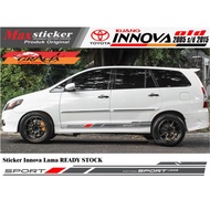 OLD INNOVA ACCESSORIES STICKERS OLD TOYOTA INNOVA CAR STICKERS SIDE BODY LIST